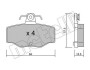 Комплект тормозных колодок (дискових) Metelli 22-0199-0 (фото 1)