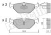 Комплект гальмівних колодок (дискових) Metelli 22-0210-0 (фото 2)