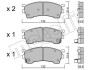 Комплект тормозных колодок (дисковых) Metelli 22-0223-1 (фото 2)