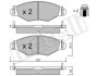 Комплект тормозных колодок (дисковых) Metelli 22-0254-0 (фото 3)