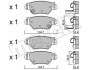 Комплект тормозных колодок (дисковых) Metelli 22-0259-0 (фото 2)