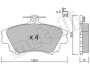 Комплект тормозных колодок (дисковых) Metelli 22-0286-0 (фото 2)