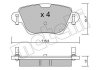 Комплект гальмівних колодок (дискових) Metelli 22-0319-0 (фото 2)