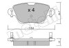 Комплект гальмівних колодок (дискових) Metelli 22-0319-0 (фото 3)