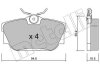 Комплект гальмівних колодок (дискових) Metelli 22-0346-0 (фото 2)