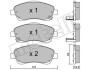 Комплект тормозных колодок (дискових) Metelli 22-0450-0 (фото 1)