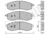 Комплект тормозных колодок (дискових) Metelli 22-0482-0 (фото 1)