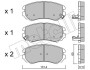 Комплект гальмівних колодок (дискових) Metelli 22-0503-0 (фото 3)