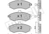 Комплект гальмівних колодок (дискових) Metelli 22-0504-0 (фото 2)