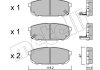 Комплект гальмівних колодок (дискових) Metelli 22-0516-0 (фото 3)