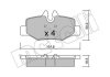 Комплект гальмівних колодок (дискових) Metelli 22-0576-0 (фото 2)