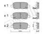 Комплект гальмівних колодок (дискових) Metelli 22-0612-0 (фото 2)