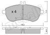 Комплект гальмівних колодок (дискових) Metelli 22-0665-0 (фото 3)