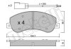 Комплект гальмівних колодок (дискових) Metelli 22-0680-0 (фото 2)