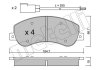 Комплект гальмівних колодок (дискових) Metelli 22-0680-0 (фото 9)