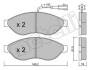 Комплект тормозных колодок (дисковых) Metelli 22-0708-1 (фото 1)