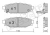 Комплект гальмівних колодок (дискових) Metelli 22-0764-0 (фото 1)