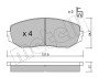 Комплект гальмівних колодок (дискових) Metelli 22-0766-0 (фото 3)