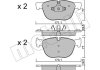 Комплект гальмівних колодок (дискових) Metelli 22-0770-0 (фото 3)