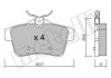 Комплект гальмівних колодок (дискових) Metelli 22-0855-0 (фото 2)