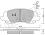 Комплект тормозных колодок (дискових) Metelli 22-0861-0 (фото 1)