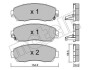 Комплект тормозных колодок (дисковых) Metelli 22-0903-0 (фото 2)