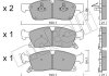 Комплект тормозных колодок (дисковых).) Metelli 22-0927-2 (фото 2)