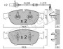 Комплект гальмівних колодок (дискових) Metelli 22-0953-0K (фото 2)