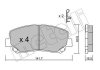 Комплект гальмівних колодок (дискових) Metelli 22-0969-0 (фото 2)