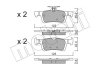 Комплект гальмівних колодок (дискових) Metelli 22-0986-1 (фото 1)