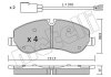 Комплект гальмівних колодок (дискових) Metelli 22-0990-0 (фото 1)