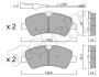 Комплект тормозных колодок (дискових) Metelli 22-0991-1 (фото 1)