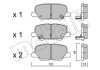 Комплект гальмівних колодок (дискових) Metelli 22-0995-0 (фото 1)