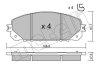 Комплект тормозных колодок (дисковых).) Metelli 22-1000-0 (фото 2)