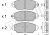 Комплект гальмівних колодок (дискових) Metelli 22-1008-0 (фото 2)