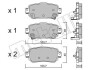 Комплект гальмівних колодок (дискових) Metelli 22-1011-0 (фото 2)