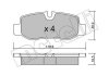 Комплект гальмівних колодок (дискових) Metelli 22-1023-0 (фото 2)