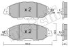 Комплект гальмівних колодок (дискових) Metelli 22-1045-0 (фото 1)