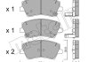 Комплект гальмівних колодок (дискових) Metelli 22-1092-0 (фото 1)