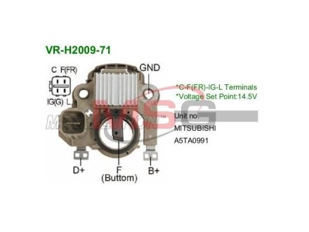 Регулятор напруги генератора MOBILETRON VRH200971