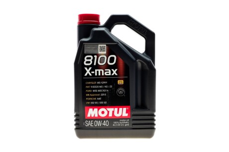 Масло 8100 X-max SAE 0W40 (4L) MOTUL 348207