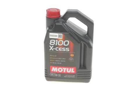 Масло 8100 X-CESS 5W-30 4L MOTUL 368107