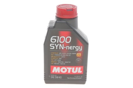 Олива 6100 Syn-nergy SAE 5W40 1 L MOTUL 368311