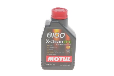 Масло 8100 X-clean EFE SAE 5W30 1 L MOTUL 814001