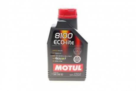 Моторное масло 8100 ECO-lite SAE 5W30 (1L) MOTUL 839511