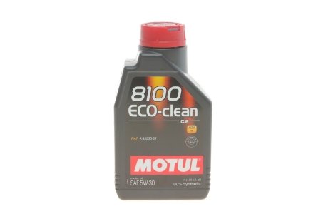 Моторное масло 8100 ECO-clean 5W30 1L MOTUL 841511