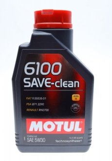 Масло 6100 Save-clean 5W30 1L MOTUL 841611