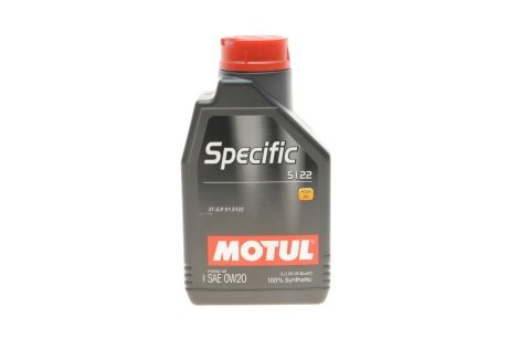 Масло моторное синтетическое Specific 5122 SAE 0W20 1 L MOTUL 867601