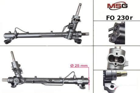 Рульова рейка з ГПК C-MAX/FOCUS 02-11 (відновлена з FoMoCo) MSG FO230R
