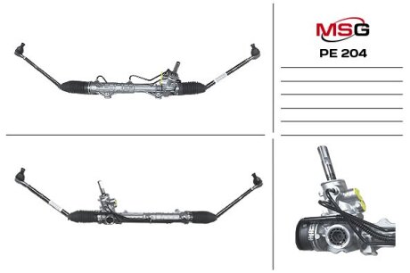 Рульова рейка (з ГПК) Peugeot 307/Citroen C4 01-13 MSG PE204